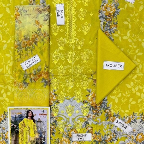 Luxury Embroidered Lawn 3pc Dresses